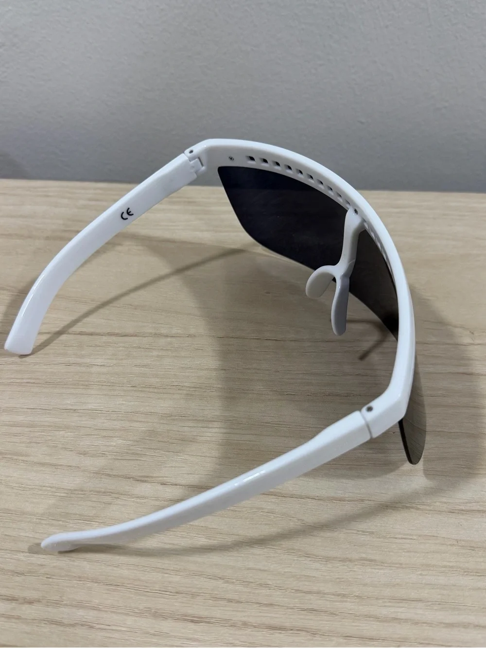 NOPEET White Shield Sunglasses Large